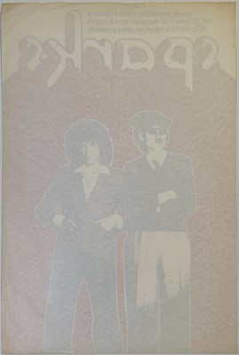 Lot 422 - SPARKS - ORIGINAL 1974 LEEDS CONCERT POSTER.