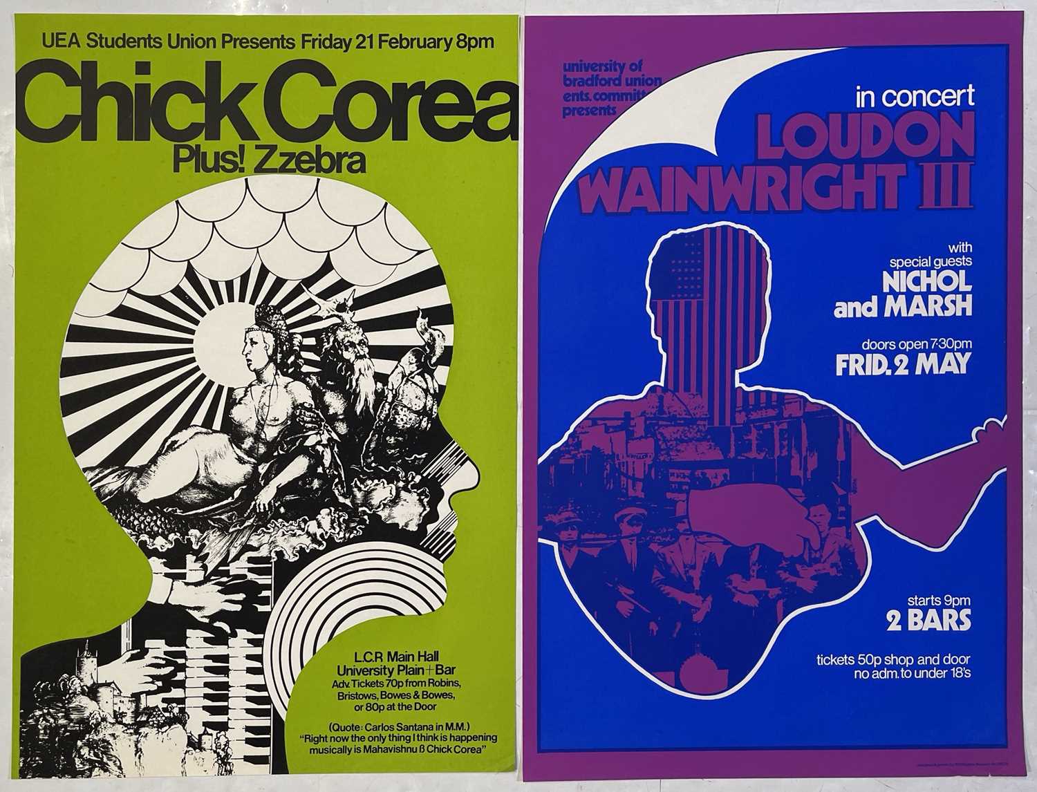 Lot 127 - 1970S CONCERT POSTER COLLECTION INC LOUDON WAINWRIGHT III.