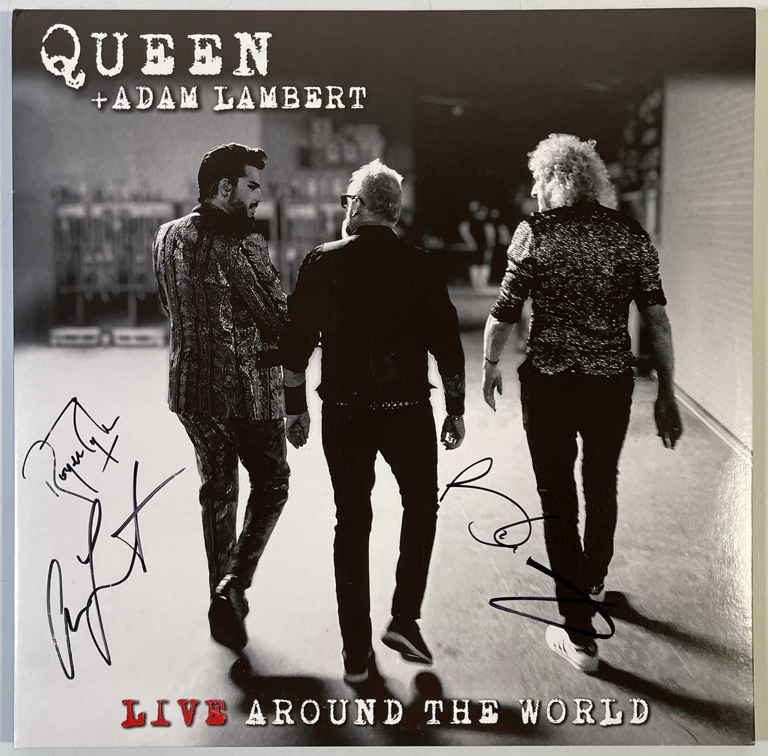 Lot 294 - QUEEN - SIGNED 'LIVE AROUND THE WORLD' LP.