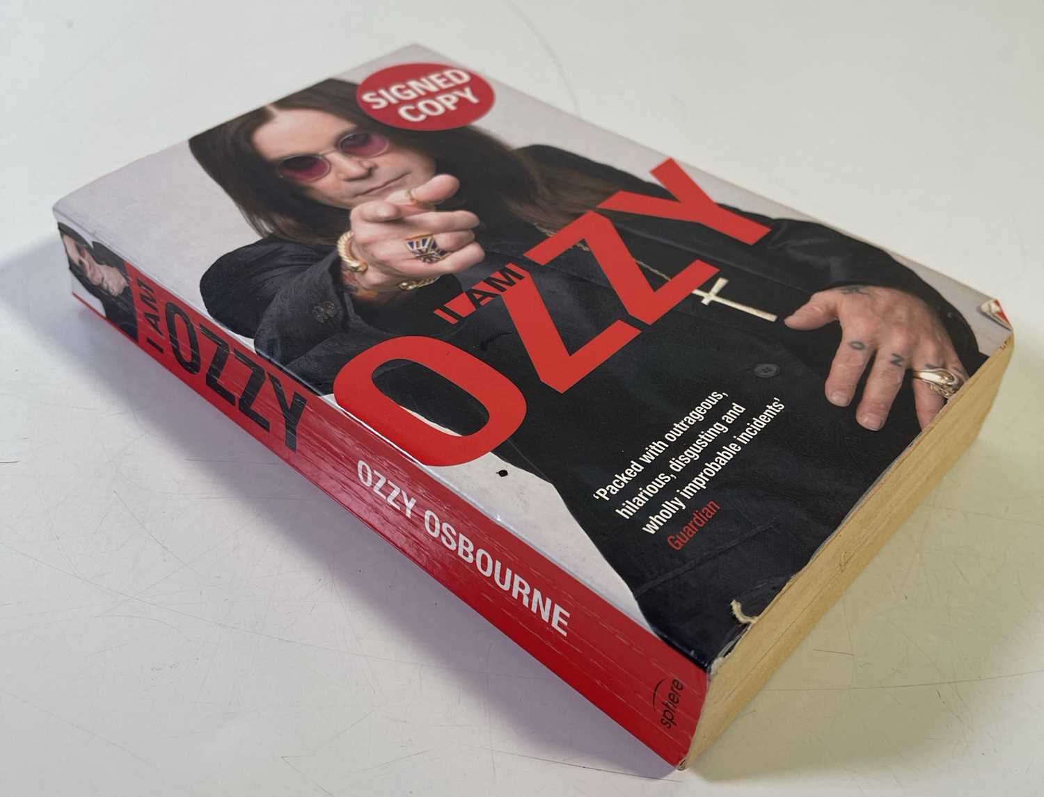 Lot 237 - BLACK SABBATH - OZZY OSBOURNE - SIGNED AUTOBIOGRAPHY.