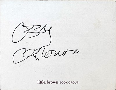 Lot 237 - BLACK SABBATH - OZZY OSBOURNE - SIGNED AUTOBIOGRAPHY.
