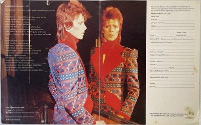 Lot 376 - DAVID BOWIE - 1973 TOUR PROGRAMME AND EARL'S COURT TICKET.