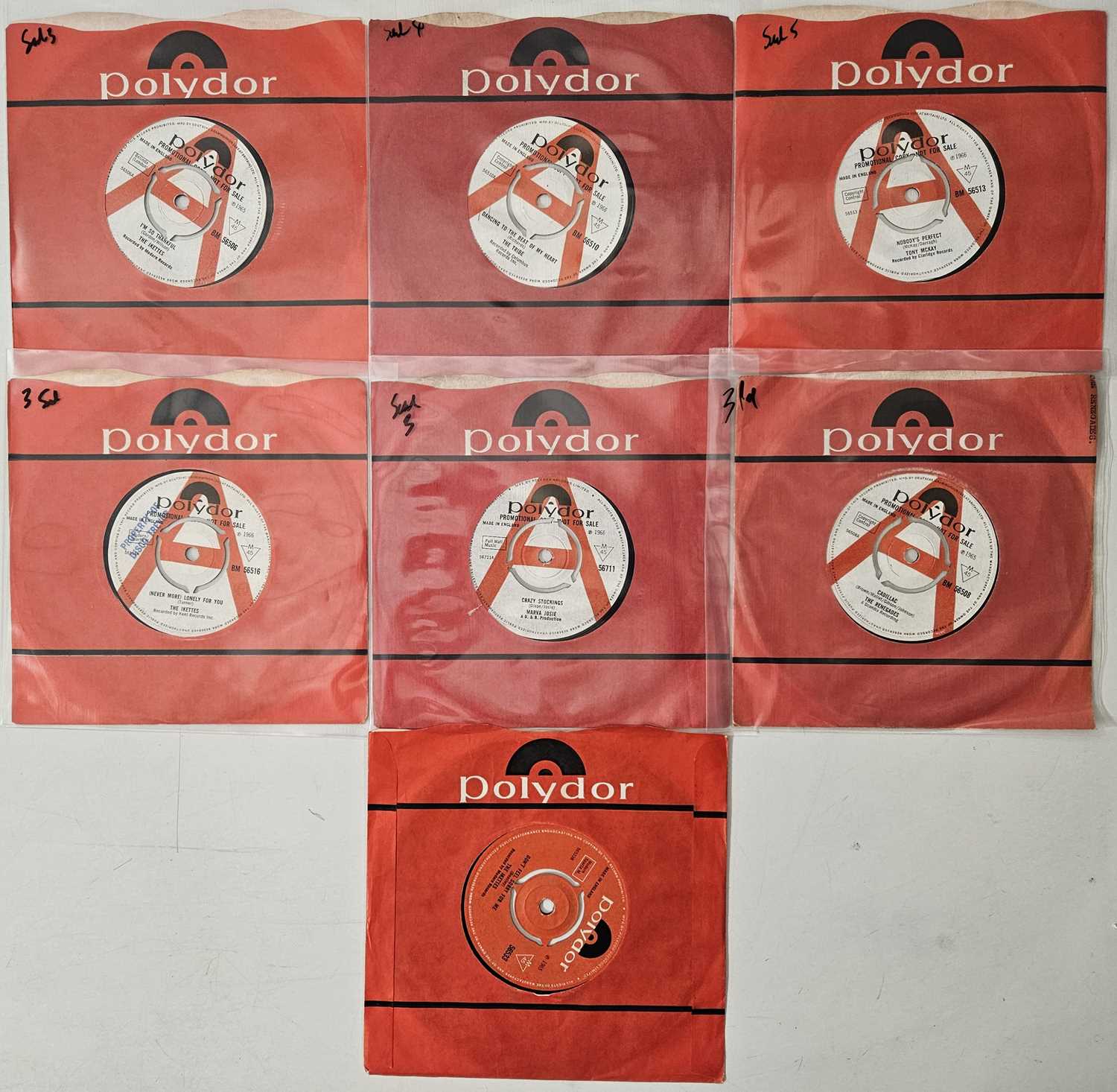 Lot 186 - UK POLYDOR - 7" SOUL DEMOS