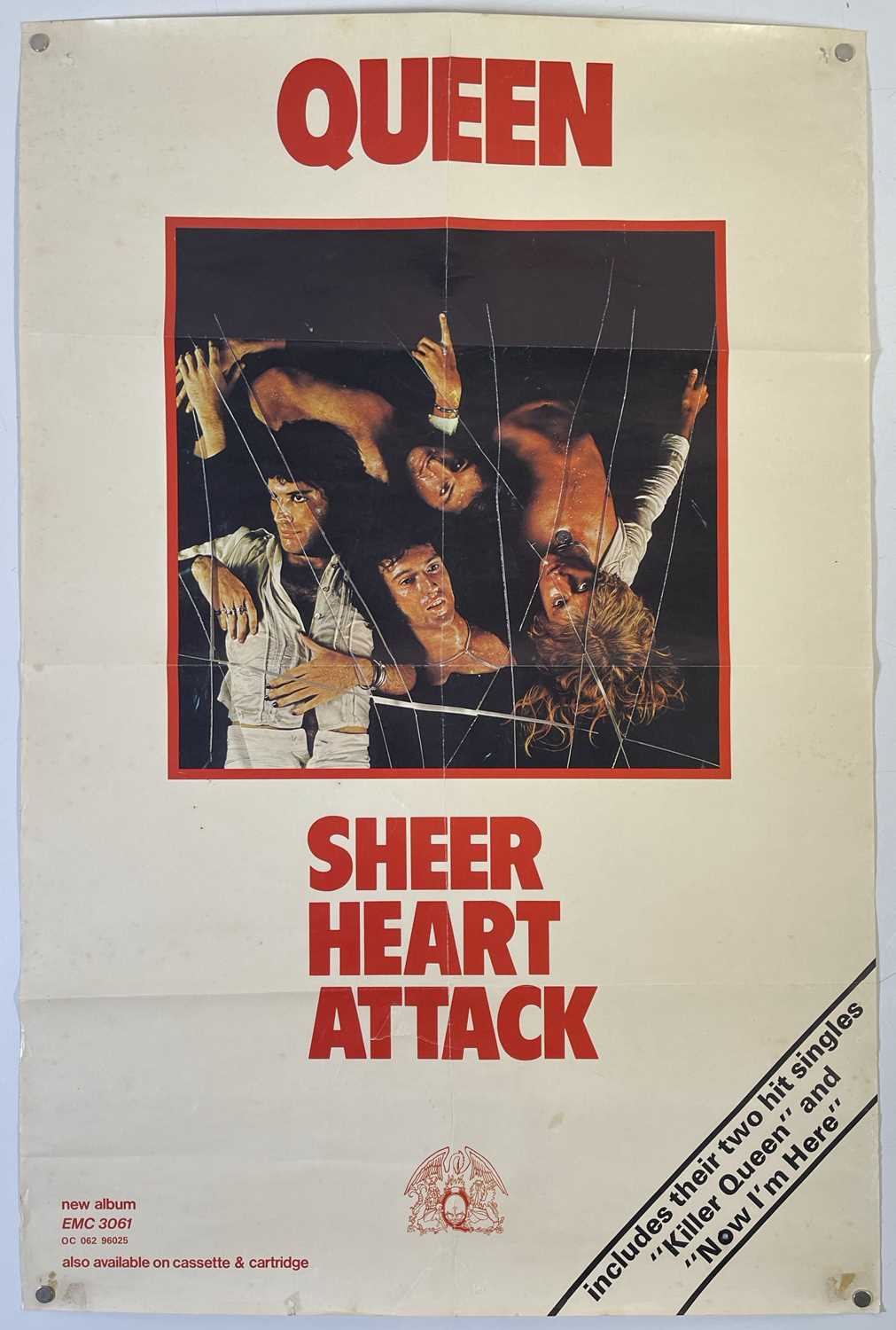 Lot 550 - QUEEN - ORIGINAL SHEER HEART ATTACK PROMOTIONAL POSTER.