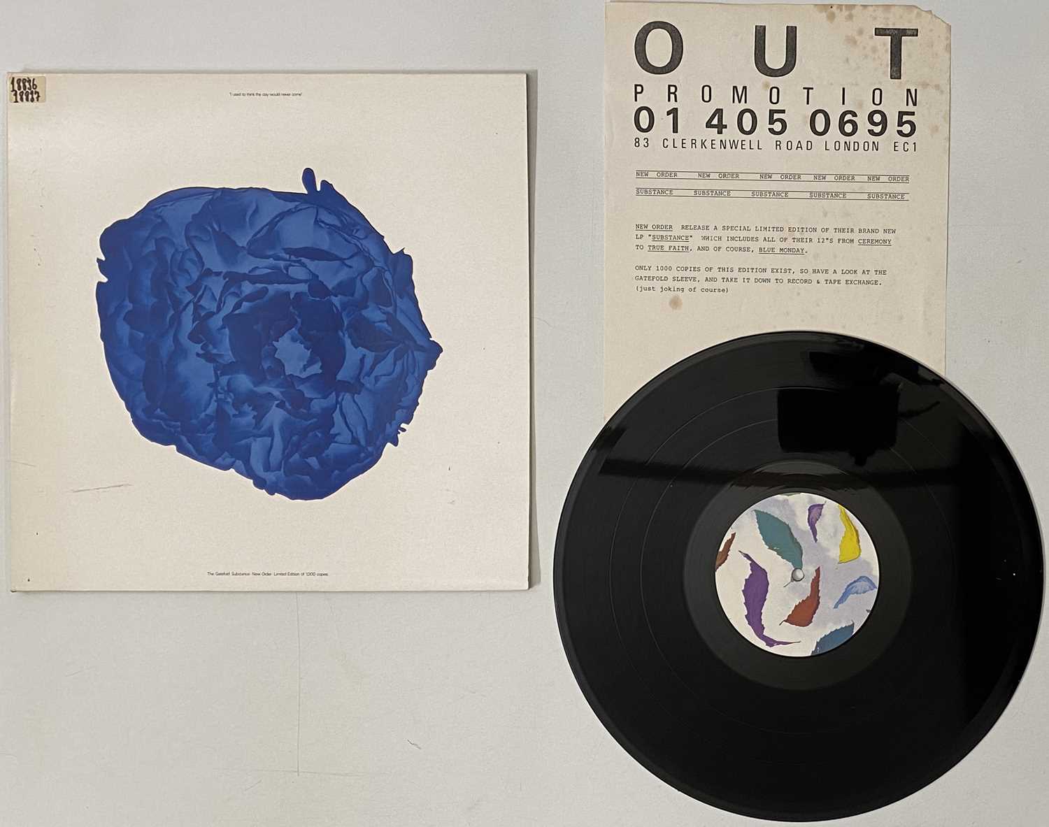 Lot 74 - NEW ORDER - THE GATEFOLD SUBSTANCE LP (LIMITED EDITION W/ PRESS RELEASE - FACT 200)