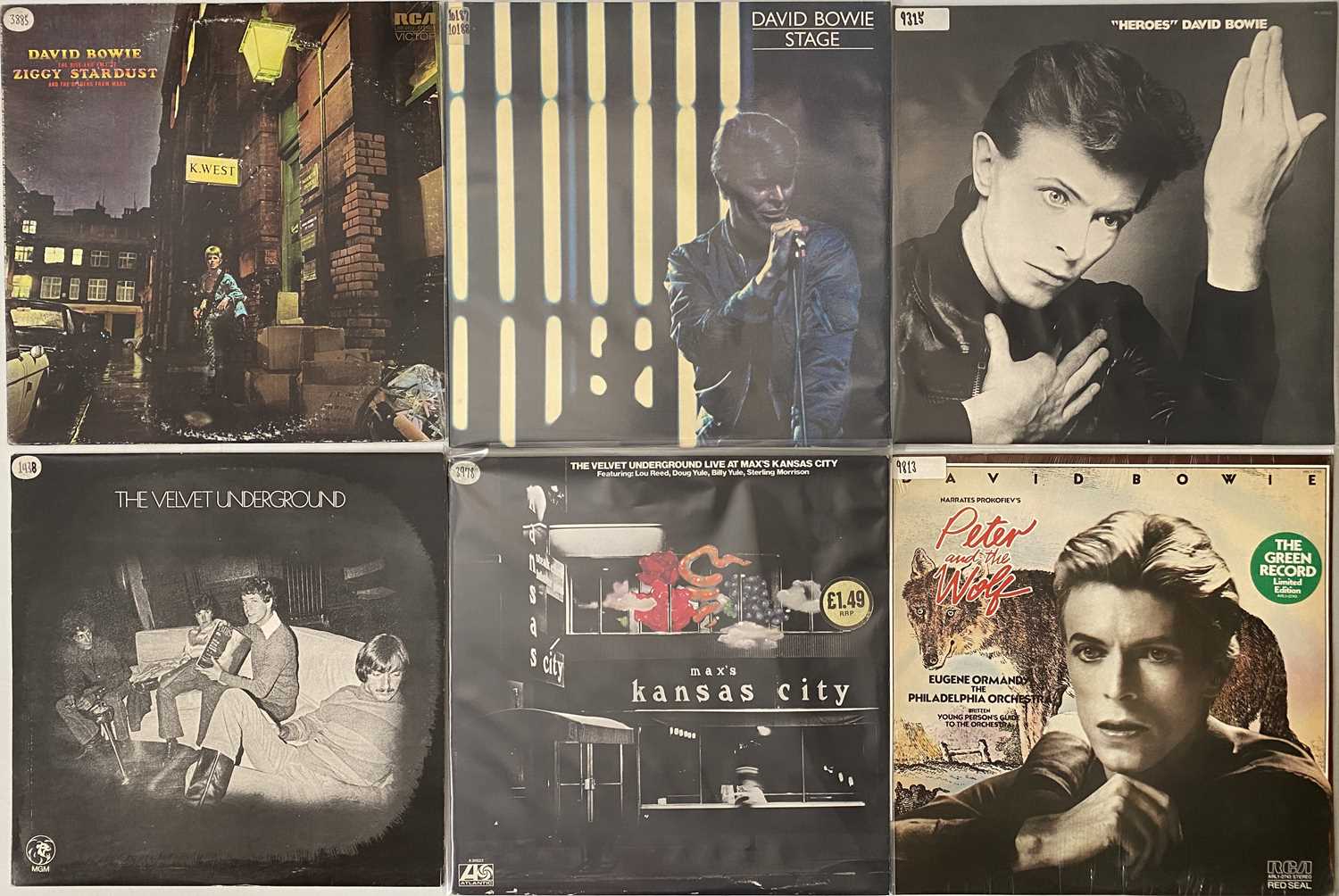 Lot 94 - DAVID BOWIE/ VELVET UNDERGROUND/ LOU REED - LP PACK