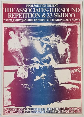 Lot 349 - ORIGINAL 1980S FINAL SOLUTION HANDBILLS INC BOW WOW WOW / THE ASSOCIATION.