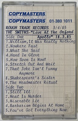 Lot 139 - THE SMITHS - COPYMASTERS TAPE WITH OXFORD APOLLO RECORDING INC 'WHAT SHE SAID'.