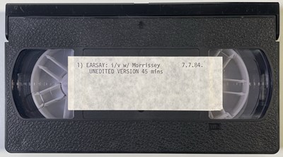 Lot 152 - THE SMITHS - VHS TAPES AND BADGES.