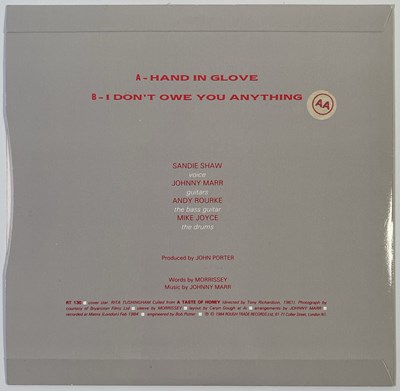Lot 156 - THE SMITHS - SANDIE SHAW - HAND IN GLOVE WITH PRESS RELEASE.