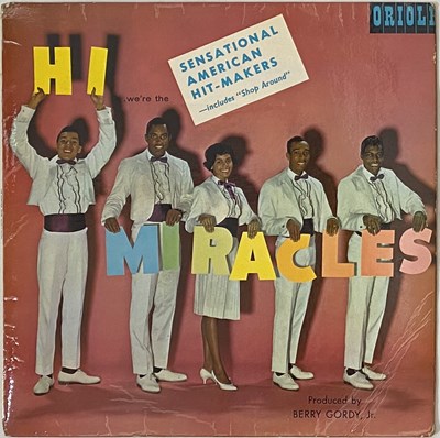 Lot 258 - THE MIRACLES - HI WE'RE THE MIRACLES LP (UK ORIGINAL - ORIOLE - PS40044)