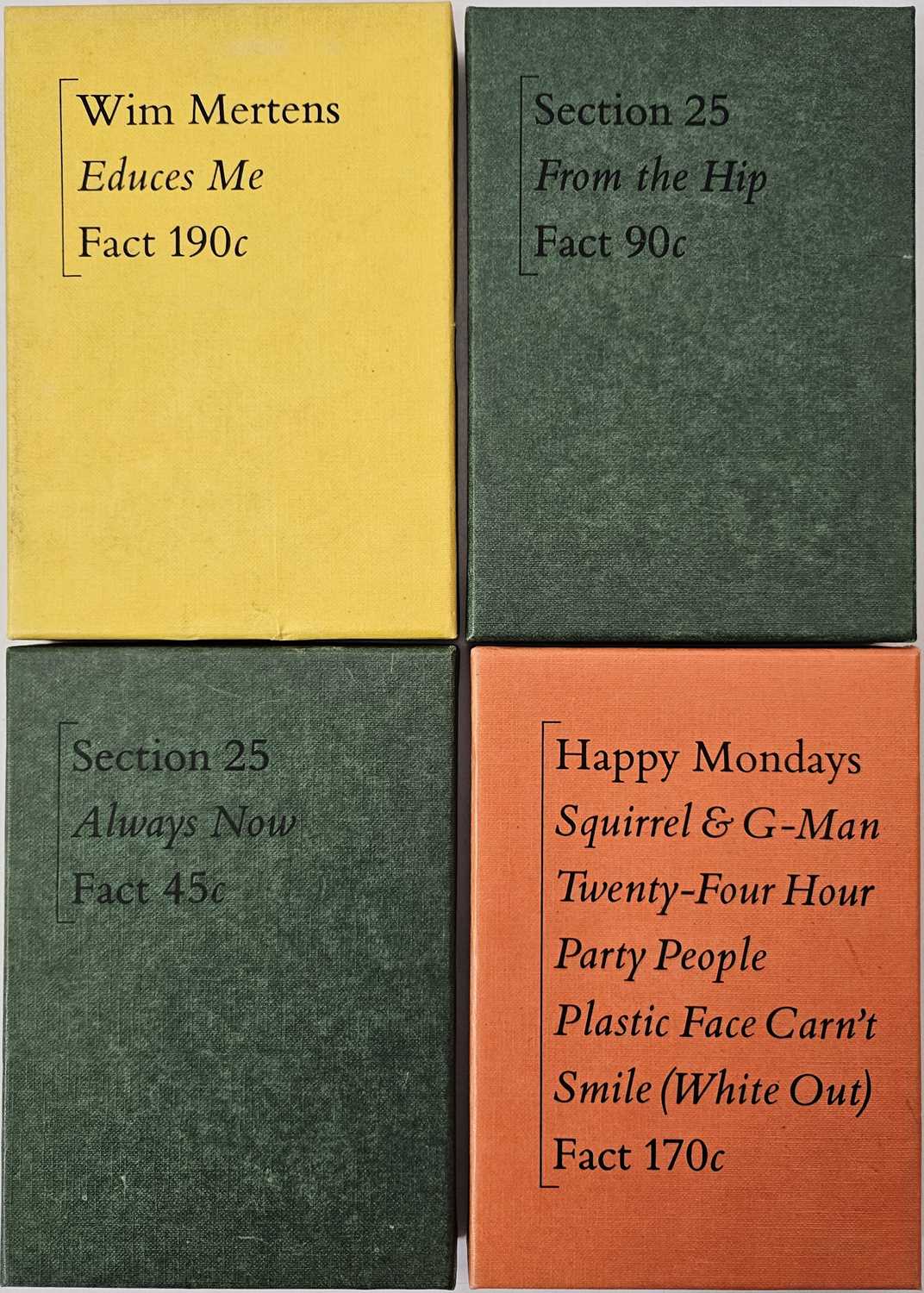 Lot 41 - FACTORY RECORDS - CASSETTE BOX SETS