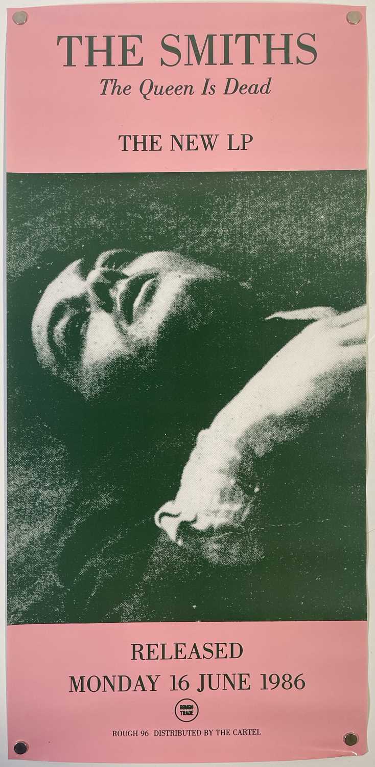Lot 118 - THE SMITHS - ORIGINAL ROUGH TRADE PROMO POSTER FOR 'THE QUEEN IS DEAD'.