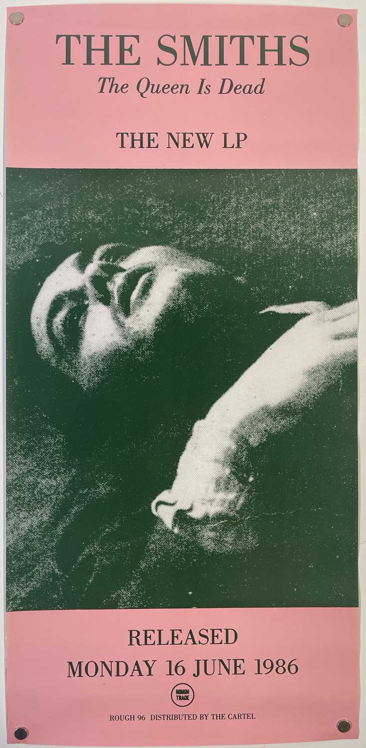 Lot 120 - THE SMITHS - ORIGINAL ROUGH TRADE PROMO POSTER FOR 'THE QUEEN IS DEAD'.