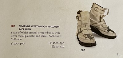 Lot 404 - SEDITIONARIES - VIVIENNE WESTWOOD / MALCOLM MCLAREN ORIGINAL BOOTS.