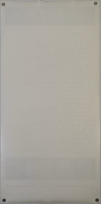 Lot 123 - THE SMITHS - ORIGINAL ROUGH TRADE PROMOTIONAL 'LYRICS' POSTER FOR 'PANIC'.
