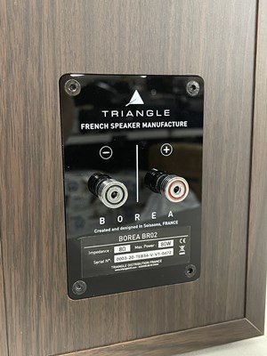 Lot 18 - TRIANGLE BOREA BR02 SPEAKERS- WALNUT.