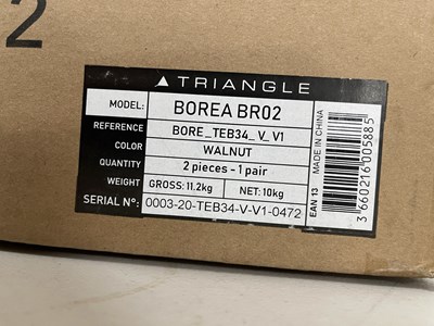 Lot 18 - TRIANGLE BOREA BR02 SPEAKERS- WALNUT.