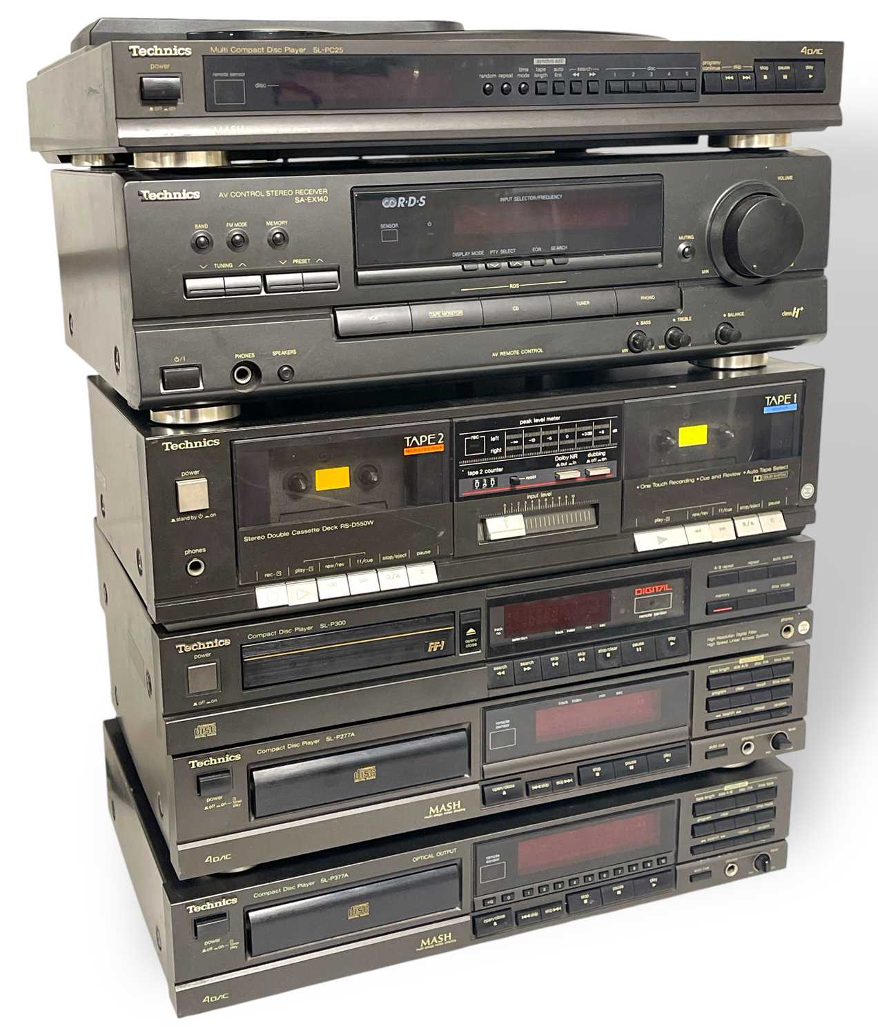 Lot 42 - TECHNICS HI-FI EQUIPMENT STACK