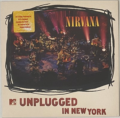 Lot 94 - NIRVANA - MTV UNPLUGGED IN NEW YORK LP (WHITE VINYL - GEF-24727)