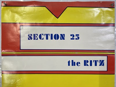 Lot 591 - FACTORY RECORDS - ORIGINAL SECTION 25 NYC CONCERT POSTER.
