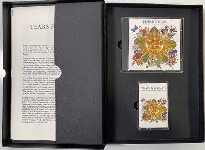 Lot 84 - PROMOTIONAL BOX SETS INC BRUCE SPRINGSTEEN HUMAN TOUCH/LUCKY TOWN WOODEN CD SET.
