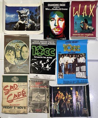 Lot 407 - 10CC - LARGE COLLECTION OF POSTERS INC PLYMOUTH CONCERT POSTER.