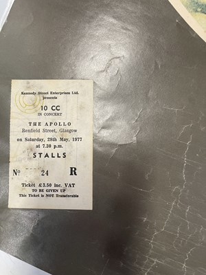 Lot 407 - 10CC - LARGE COLLECTION OF POSTERS INC PLYMOUTH CONCERT POSTER.