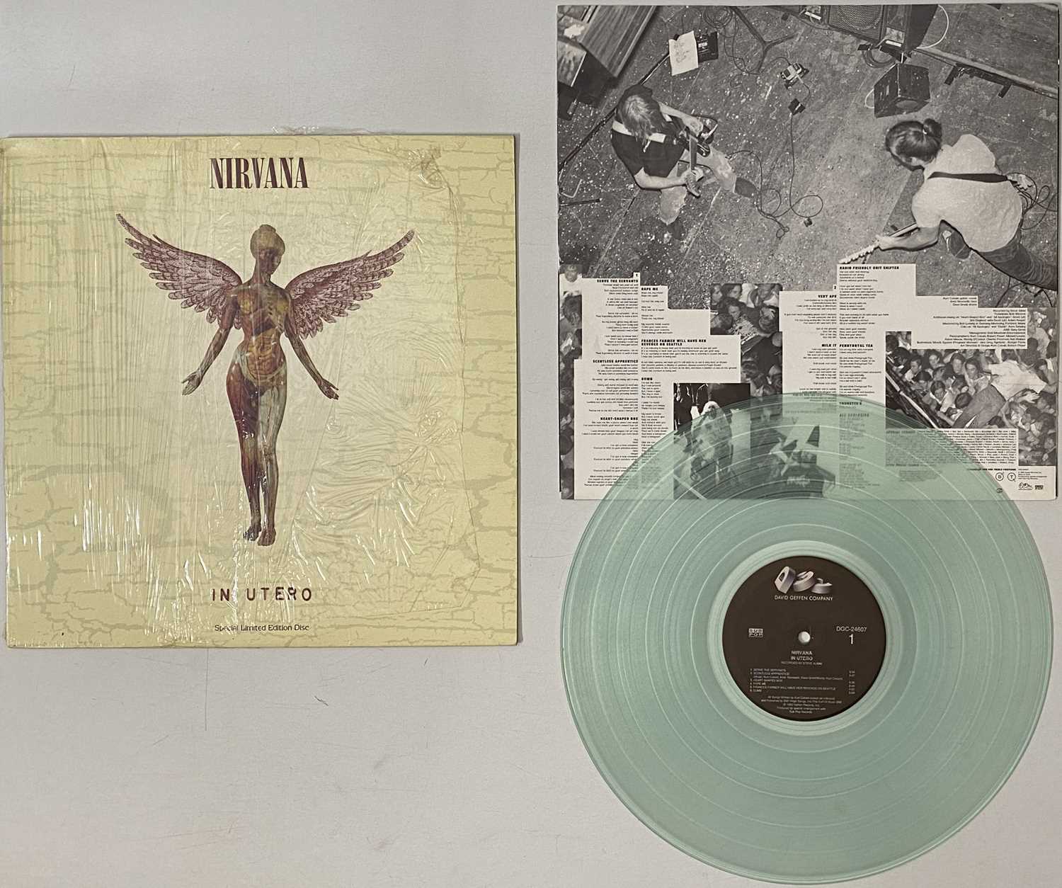 Lot 55 - NIRVANA - IN UTERO LP (US CLEAR VINYL - GEFFEN DGC-24607)