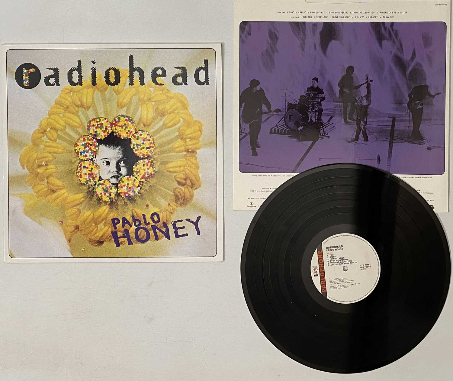 Lot 74 - RADIOHEAD - PABLO HONEY LP (ORIGINAL 1993 UK COPY - PARLOPHONE PCS 7360)