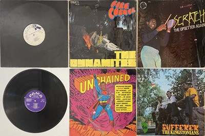 Lot 78 - BOX OF LOOSE REGGAE SLEEVES & SLEEVE-LESS RARITY LP'S - STUDIO ONE, TROJAN, COXSONE, BLUE BEAT