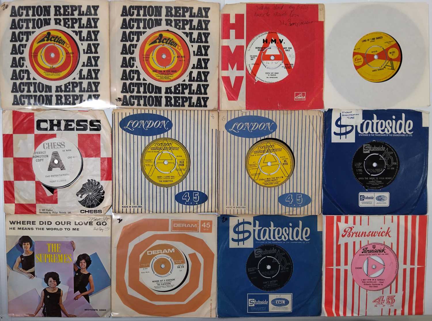 Lot 97 - RARE SOUL / NORTHERN / MOTOWN 7" SINGLES PACK - UK LABELS WITH PROMOS/DEMOS