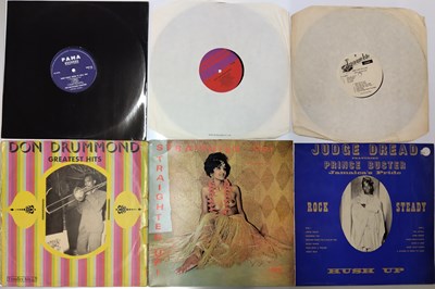 Lot 172 - RARE & ORIGINAL REGGAE LPS - SLEEVE-LESS AND SLEEVE ONLY BUNDLE - COXSONE / PAMA / TROJAN ETC