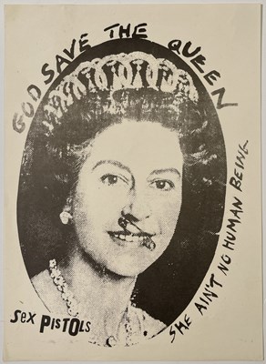 Lot 440 - SEX PISTOLS - GOD SAVE THE QUEEN HANDBILL.