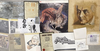 Lot 30 - CLASSICAL/JAZZ ETC - LARGE QUANTITY OF SLEEVES / PROOF ARTWORK, PRINTING PLATES AND MORE.