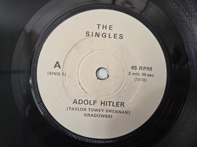 Lot 214 - THE SINGLES - ADOLF HITLER 7" (SING1) - ONE OF THE RAREST PUNK SINGLES - ONLY 100 COPIES PRESSED