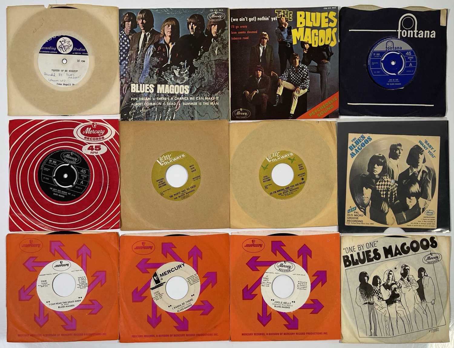 Lot 10 - BLUES MAGOOS 7" SINGLES PACK - UK, EU AND USA PRESSINGS W/ ACETATE