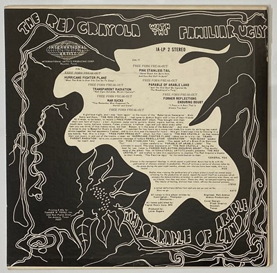 Lot 29 - THE RED CRAYOLA WITH THE FAMILIAR UGLY - THE PARABLE OF ARABLE LAND LP (IA-LP-2 - US STEREO ORIGINAL)