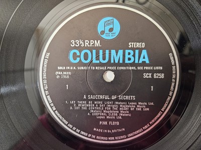 Lot 32 - PINK FLOYD - A SAUCERFUL OF SECRETS LP (ORIGINAL UK STEREO PRESSING - COLUMBIA SCX 6258)