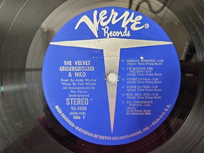 Lot 46 - THE VELVET UNDERGROUND & NICO LP (3RD STATE UNPEELED - V6-5008 - EAST COAST PRESSING)