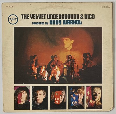 Lot 46 - THE VELVET UNDERGROUND & NICO LP (3RD STATE UNPEELED - V6-5008 - EAST COAST PRESSING)