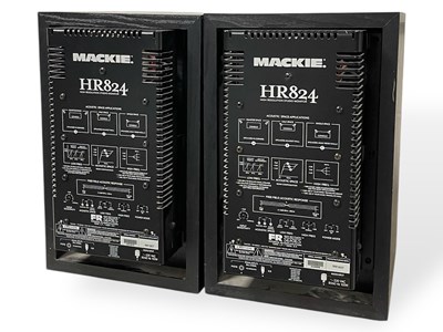 Lot 12 - MACKIE HR824 2-WAY ACTIVE STUDIO MONITORS - PAIR.