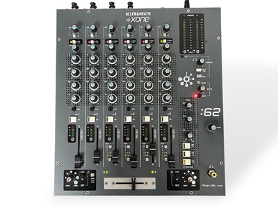 Lot 17 - ALLEN & HEATH XONE:62 6-CHANNEL DJ MIXER & CONTROLLER.
