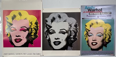 Lot 264 - MARILYN MONROE / ANDY WARHOL - POSTERS INC ORIGINAL HAYWARD GALLERY EXHIBITION POSTER.