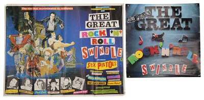 Lot 448 - SEX PISTOLS - GREAT ROCK N ROLL SWINDLE (1980) ORIGINAL UK QUAD.