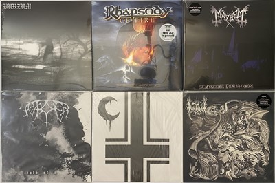 Lot 8 - 00'S/REPRESS BLACK METAL DOOM LPS - MAYHEM, BURZUM, RHAPSODY ON FIRE + MORE