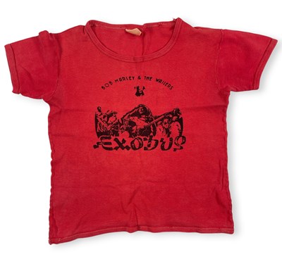 Lot 348 - BOB MARLEY - 1977 EUROPEAN TOUR T-SHIRT.