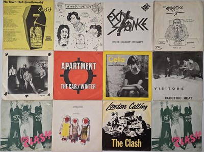 Lot 14 - RARE & CLASSIC PUNK, CRUST & ALTERNATIVE 7" PACK - CRISIS, WIRE, JOCK SCOT, THE STAINTS