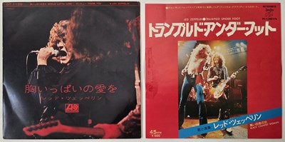 Lot 24 - LED ZEPPELIN - JAPANESE 7" RARITIES