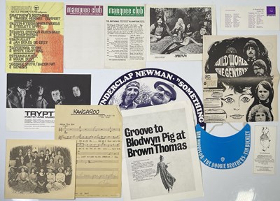 Lot 299 - 1970S MEMORABILIA INC HANDBILLS / PHOTOS / MARQUEE CLUB.
